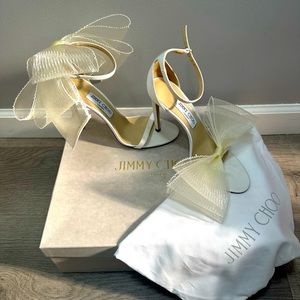 Aveline Bow Ankle Strap Sandal (Women) JIMMY CHOO